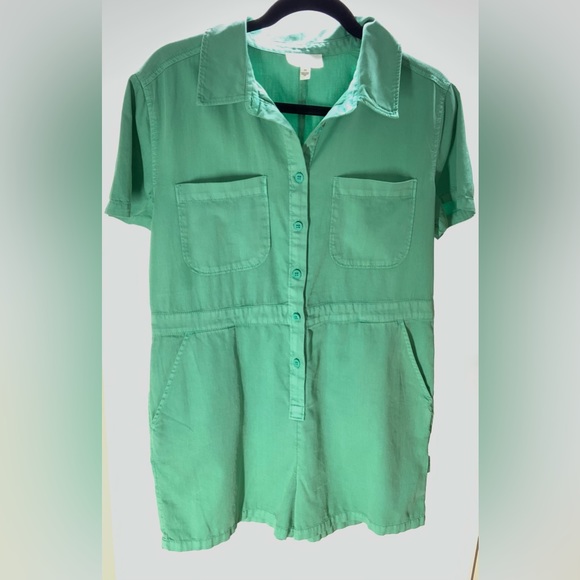 NWOT- BP. Utility Button Front Romper-Medium - Picture 2 of 16